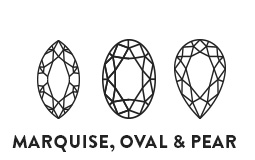 Marquise, Oval & Pear